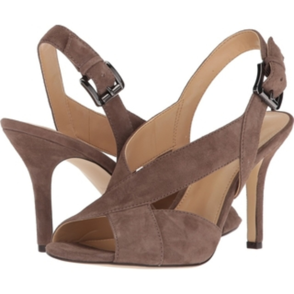 MICHAEL KORS Suede Slingback Heel Sandals - Picture 3 of 7